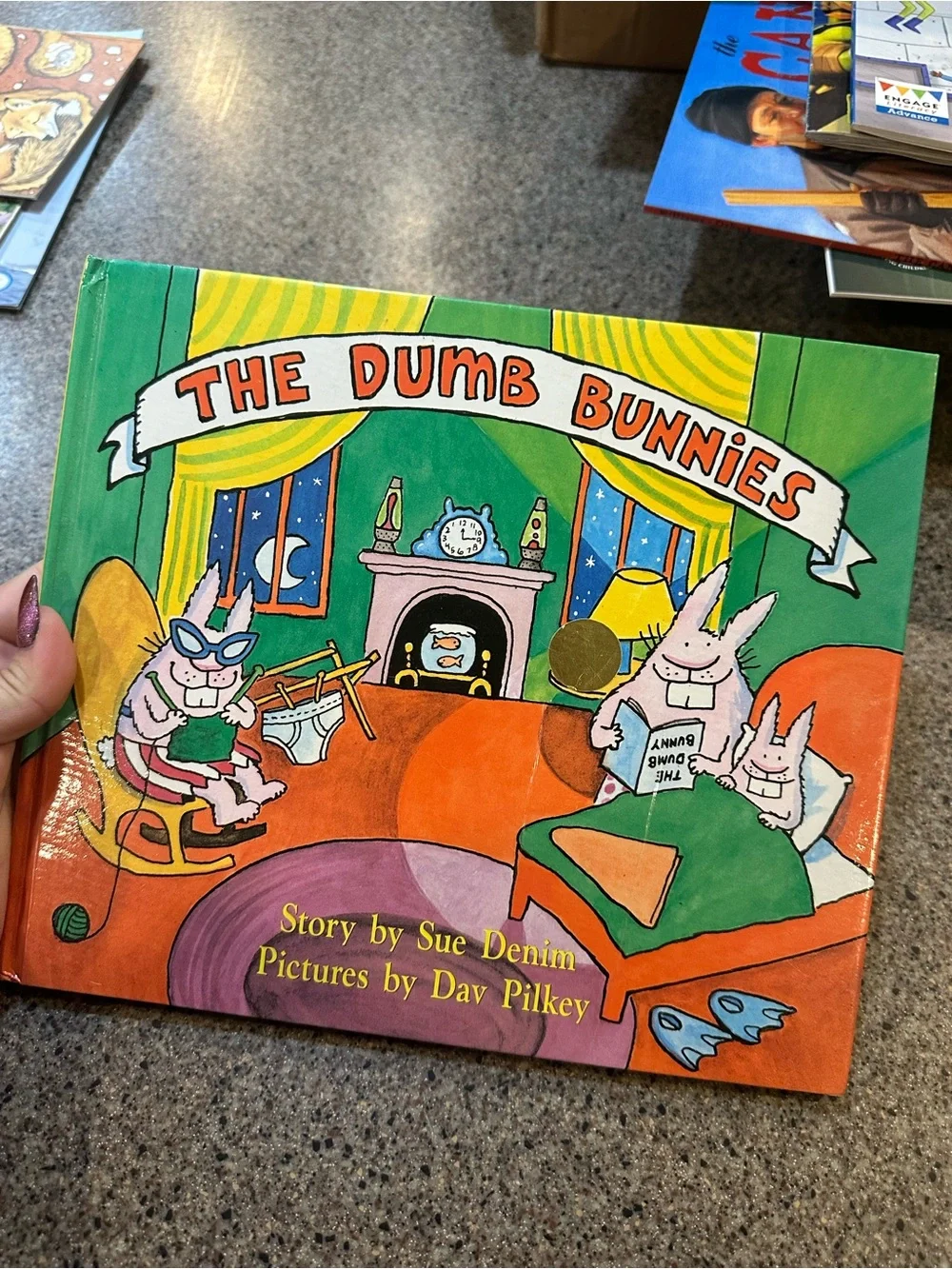 The Dumb Bunnies Children's Book - Colorful Green & Orange Cover